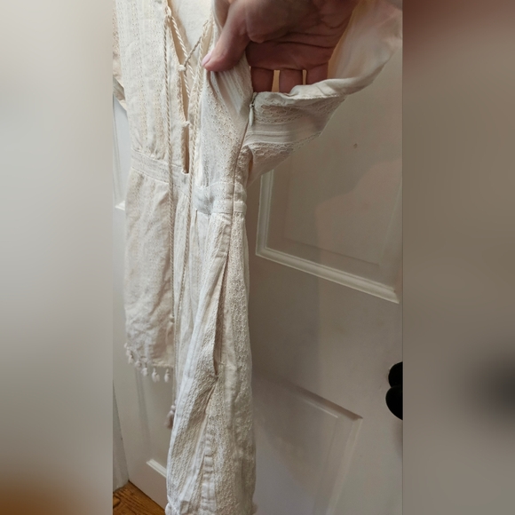 Ale by Alessandra Bruna Mini Dress off White Boho Size Small - Picture 6 of 9